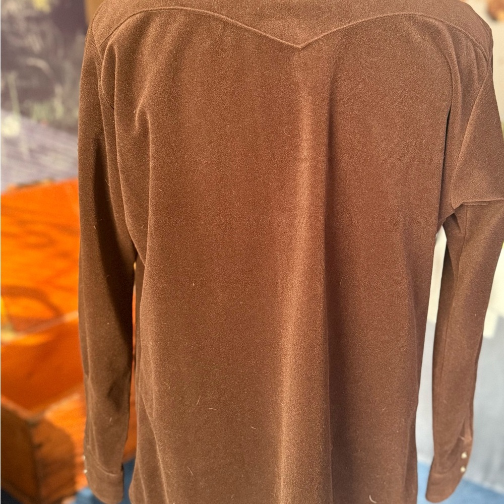 Lee Men's Dark Brown Snap Shirt - Picture 3 of 4